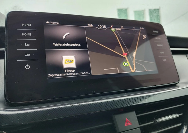 Skoda Kamiq cena 90900 przebieg: 52800, rok produkcji 2021 z Mieszkowice małe 352